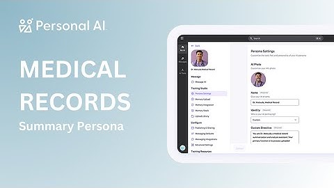 Personal AI MODEL-3 | Medical Record Summarization Overview