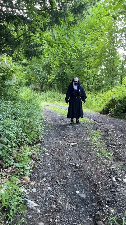 Terrifying encounter with The NUN VALAK !! #shorts #thenun2