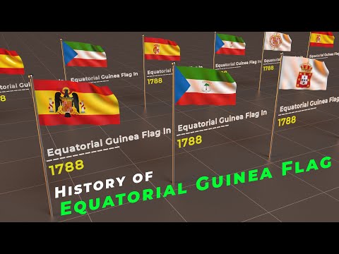 History of Equatorial Guinea Flag | Evolution of Equatorial Guinea Flag | Flags of the world |