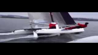 Harald and Lars flying The Nacra Infusion!