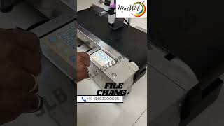 Low cost semi automatic inkjet batch coding printer with conveyor