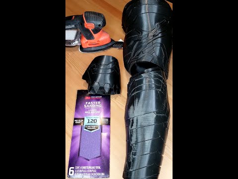 Part 2 Sanding Post Processing Winter Soldier Black Arm 3D Printable Model White Wolf Glove Hand