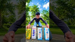 frooti Vs Amul Lassi &amp; Amul Tazza Milk Unboxing &amp; review 😍🤤#shortsvideo #shortsfeed