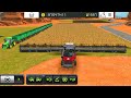 Fs 18 Harvesting With Big Header And Long Trolley | Fs18 Gameplay | Farming Simulator 18 Timelapse 
