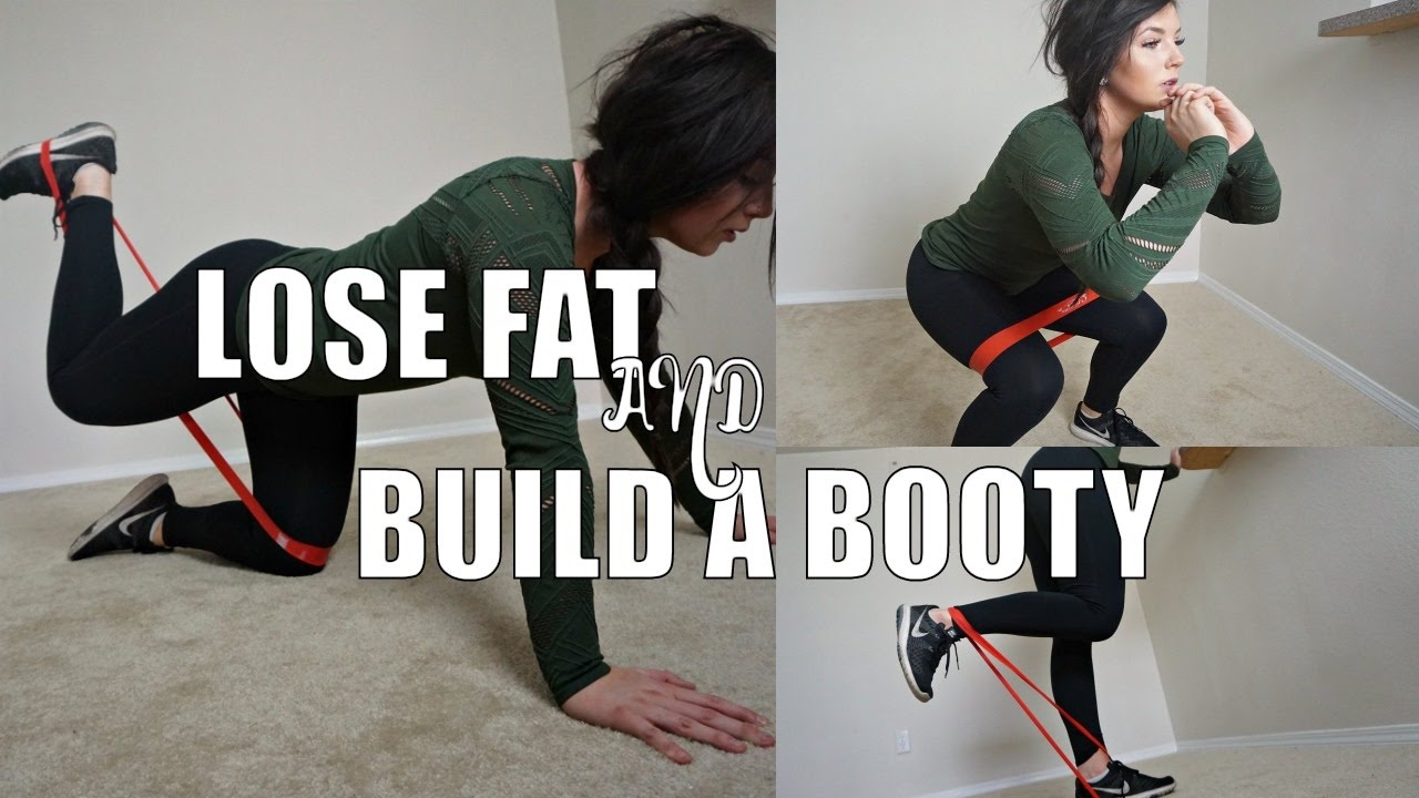 At Home Resistance Band Lower Body Workout HIIT Workout Build The