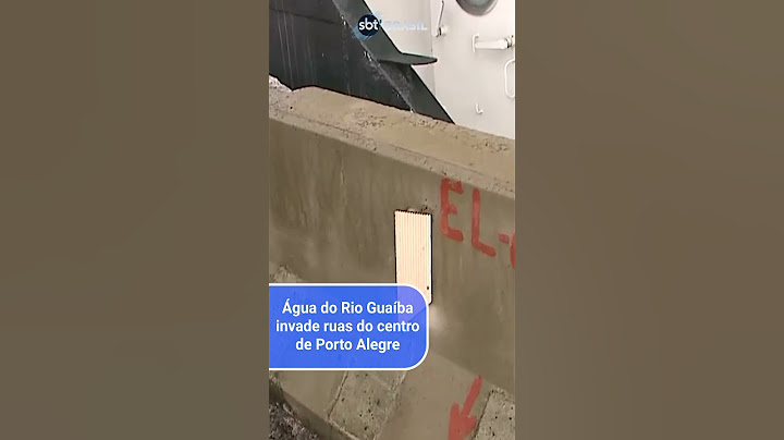 Água do Rio Guaíba invade ruas do centro de Porto Alegre