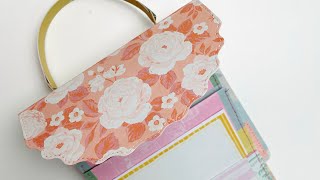 KSCRAFT Purse mini album with pockets: Maggie Holmes Parasol