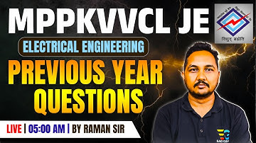 MPPKVVCL JE 2025 | Electrical Previous Year Questions | Most Important PYQs Live by Raman Sir