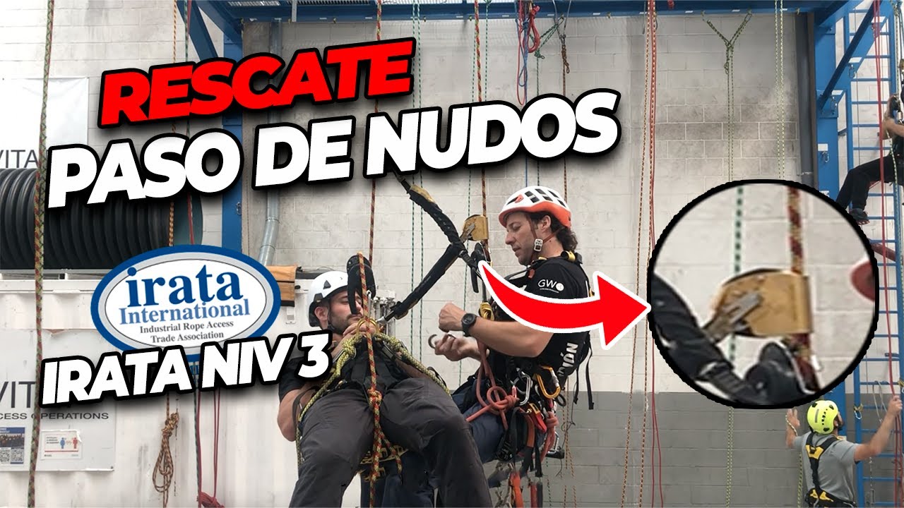 Rescate en paso de nudos CON GRILLON - IRATA nivel 3 - YouTube