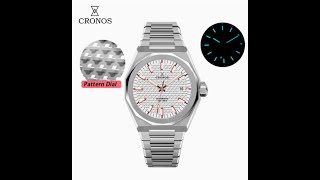 Cronos version of Zenith Skyline- white dial gold indices makes it look super classy. #Pt 5000