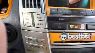 How to reset digital clock for Lesux RX 350 2008 done in a second ….