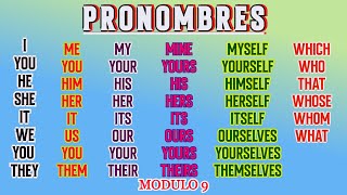 TODOS LOS PRONOMBRES EN INGLÉS: PRONOMBRES RELATIVOS, DE SUJETO, DE OBJETO, POSESIVOS, REFLEXIVOS...