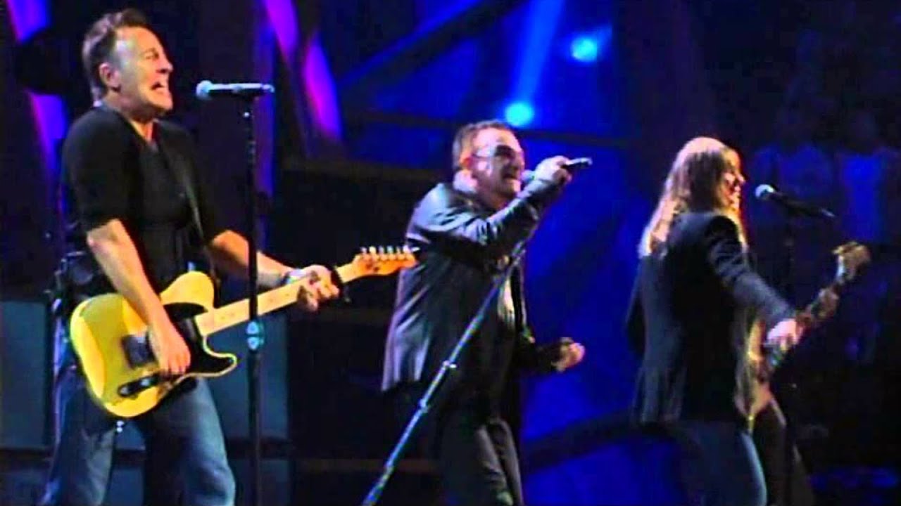 U2 w Patti Smith & Bruce Springsteen Because The Night RRHOF