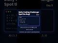 Daily Coding Challenge — Day 5  #BugHunt #InterviewChallenge #CodingWithSudhir