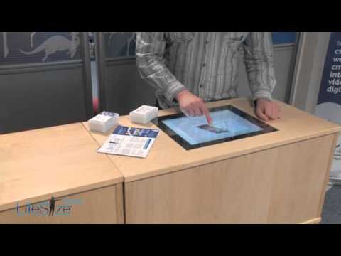 Lifesize Touch Interactive Counter Top Using Through Glass