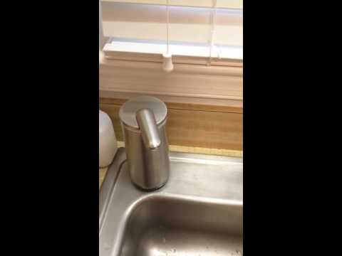 Simplehuman foam soap dispenser not foaming water