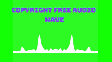 Audio spectrum visualizer green screen video | copyright free spectrum