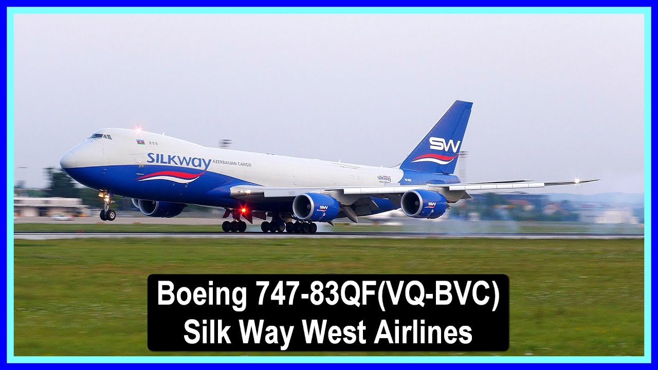 4K⁵⁰✈️🇦🇿Boeing 747-83QF(VQ-BVC) Silk Way West Airlines_Chicago