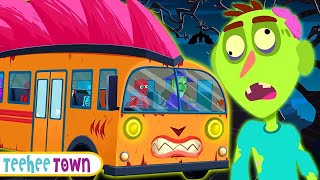 Wheels Of Spooky Bus Go Round And Round + More Scary Skeleton Songs For Kids | Teehee Town