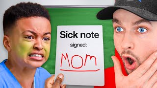 Kid *FAKES* Being Sick to SKIP SCHOOL!