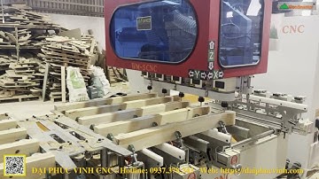 Máy mộng âm cnc 5 đầu bàn dài Woodmaster, Máy làm mộng không thể thiếu trong cty gỗ XK
