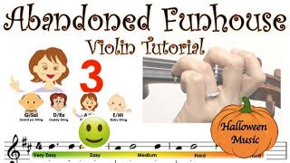 Abandoned Funhouse by Brian Balmages (Halloween Music) Sheet music and easy violin tutorial