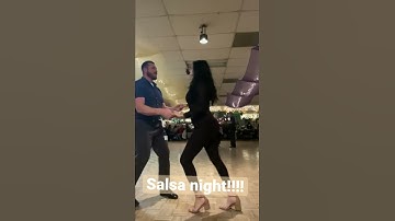 Salsa 💃🏿 NIGHT!!! Beginners dance competition rehearsal #salsa #couplesdancingvideo #salsacubana