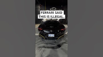 Why Wrapping A Ferrari Is Illegal.. #ferrari #ferrariroma #supercar #transformation #shorts #viral