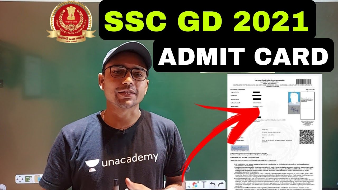 SSC GD 2021 ADMIT CARD RELEASE DATE FULL INFORMATION || DEFENCE93