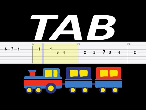 🎸 Jedzie pociąg z daleka - melodia TAB (gitara) 🎵 TABY I NUTY W OPISIE 🎼