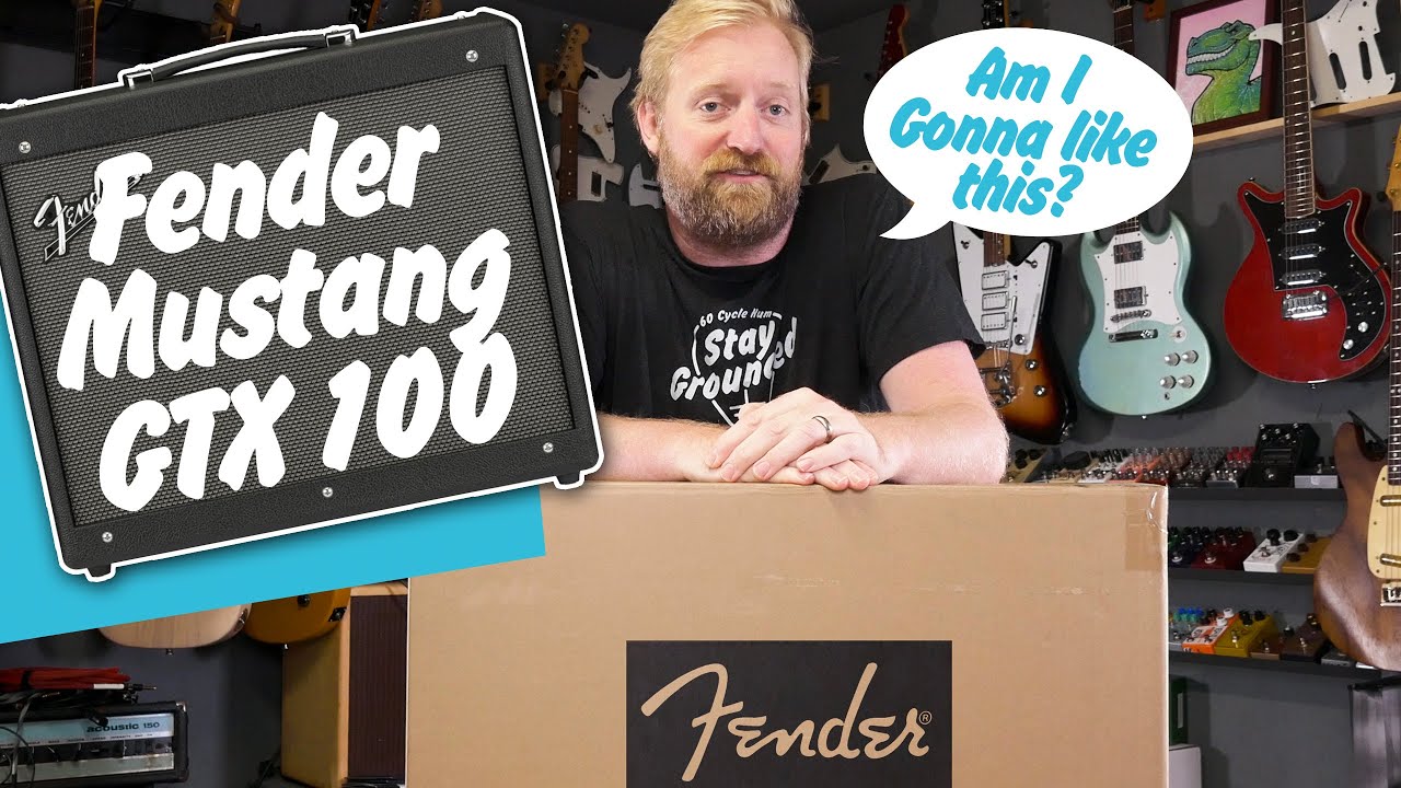 Fender Mustang GTX 100 Amp | CLEAN, WITH PEDALS & IN STEREO - YouTube