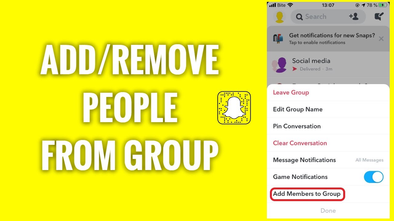 How to Add & Remove People From Snapchat Group?  FreewaySocial