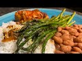Cooking With TJ 😋🍽 Episode 1 || Spanish Chicken w/ White Rice, Beans, and Asparagus