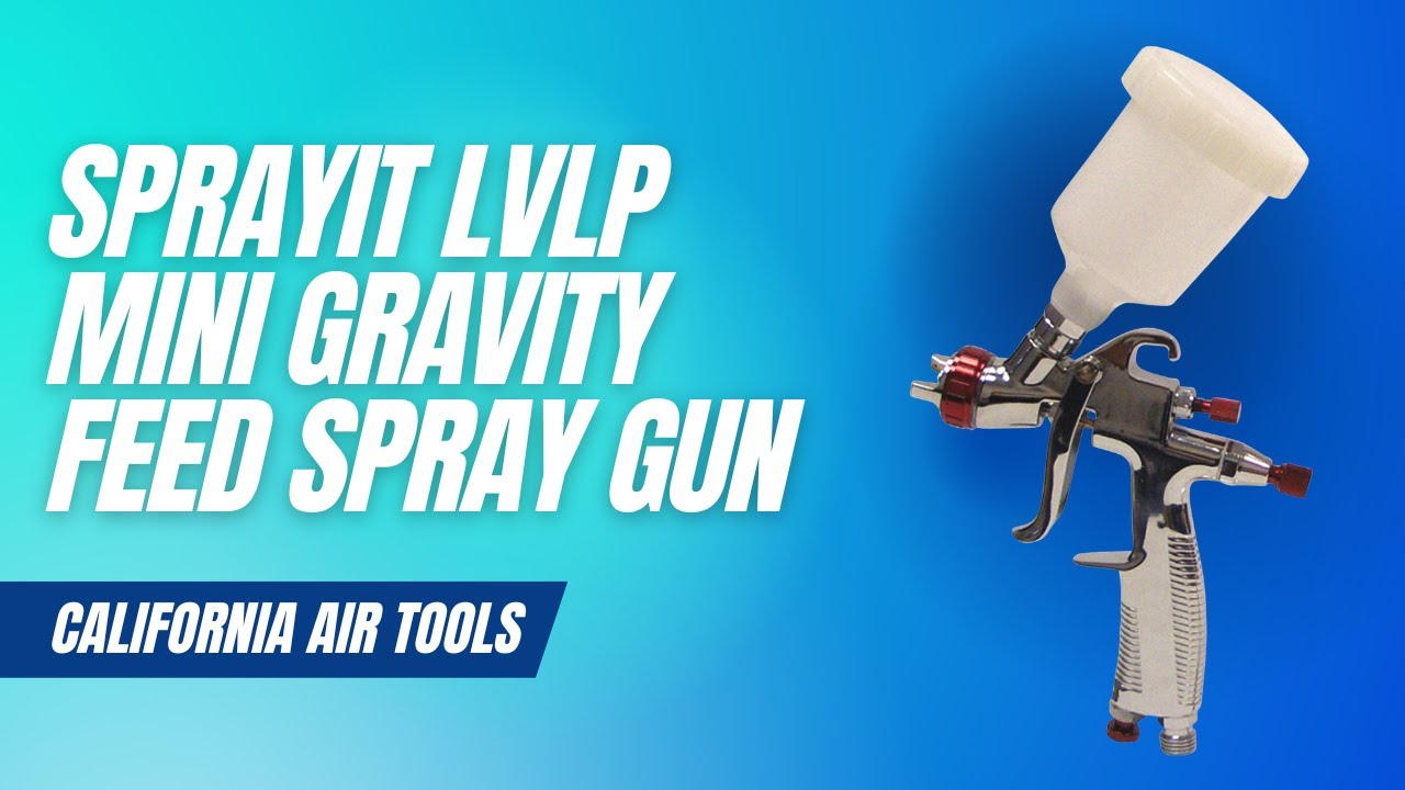 California Air Tools SPRAYIT LVLP Mini Gravity Feed Spray Gun — 5.25in., 60  PSI, Model# SP-33500