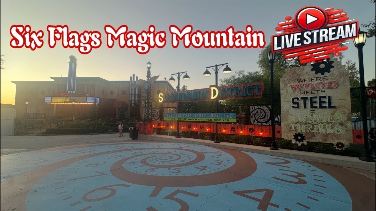 Six Flags Magic Mountain Live Stream - YouTube