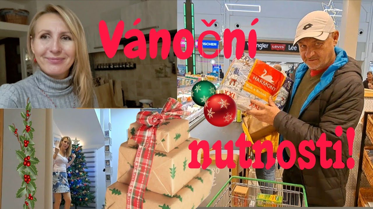 Vyrážíme nakupovat a co nesmí chybět ? Kde budeme trávit Štědrý den? Náš stromek  konečně stoji 🙆