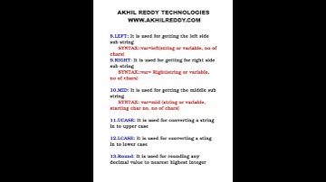 SIMPLE VB SCRIPT FUNCTIONS IN QTP