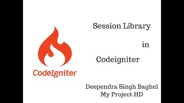 Codeigniter tutorial for beginners in hindi | library  in Codeigniter |  session library