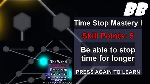 [YBA] Upgrading Timestop is Useless