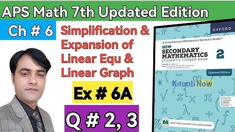 Exercise 6A Question 2 & 3 II APS Maths 7th II New Secondary Mathematics Book 2 Updated edition