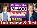 Real Interview of US Citizenship 2024 - N400 Naturalization Interview and Test [Senior Applicant]