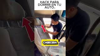 Hack para dormir en tu auto