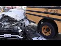 Horrible Car vs. School Bus Crash | San Diego