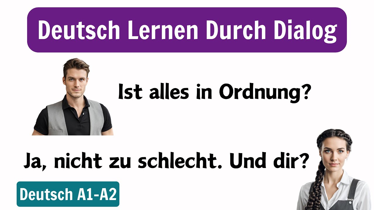 Deutsch Lernen Mit Dialogen A1-A2: Grundlagen für Hören und Sprechen ...