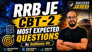 RRB JE CBT - 2 Most Expected Questions | Civil Engineering Marathon for Revision | Vaibhava Sir