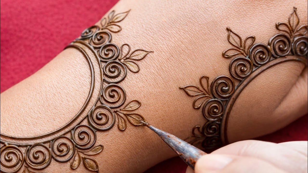 Happy new year🎉 stylish mehndi design || back hand mehndi design