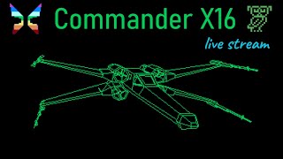 X-Wing on Commander X16 | 3D-Render | 8bit Computer | Star Wars | Live-Talk