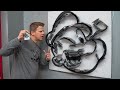 Drawing POPEYE by THROWING CARDS! #Art