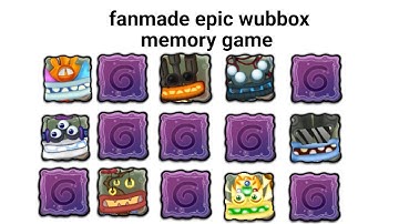 My Singing Monsters Memory Game Icons and Sounds for fanmade Epic Wubboxes