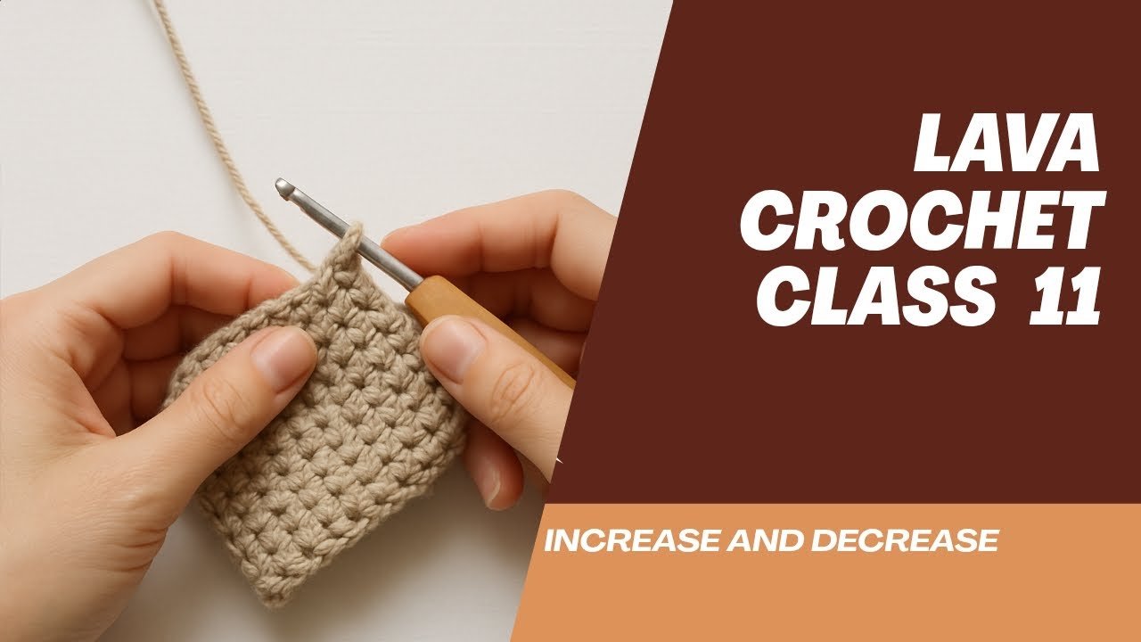Crochet - increase and decrease - YouTube